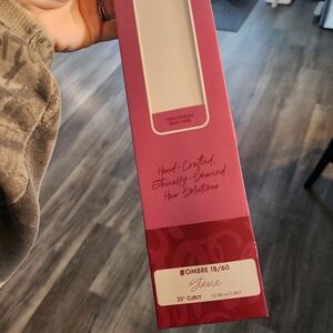 Ombre Human Remy Hair Extensions Babe Hair Curly 22 Inch Stevie K Tip